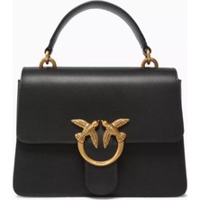 Pinko Mini Love Deri Çanta, Zarif & Zamansız Tasarım, Üst Saplı