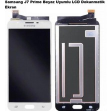 Day Samsung J7 Prime Beyaz Uyumlu LCD Dokunmatik Ekran Garantili