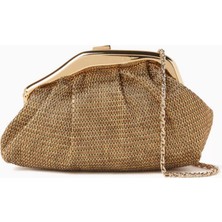 Okhtein Raffia Esnek Çanta, Heykelsi & Çağdaş, Asimetrik, Heykelsi Siluet