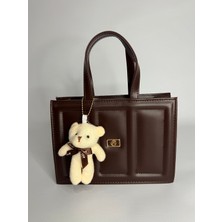 Özbu Peluş Charm Hediyeli El, Kol & Omuz Çantası (Ayarlanır Askısı Mevcuttur)