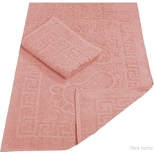 Mira Home 2 Li Banyo Ayak Havlusu %100 Pamuk 50X70 cm Menesch Somon