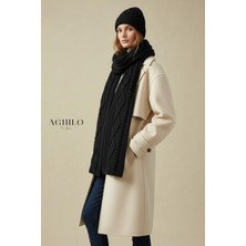 Aghilo Unisex Desenli Atkı Bere Takımı