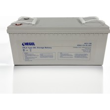 Hegel - Inges 12 Volt 200 Amper Derin Döngü Jel Akü - 12V 200AH Jel Akü - Karavan , Bağ Evi Aküsü