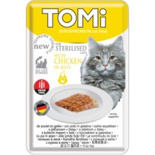 Techmrt Tomi Kedi Kısırlaştırılmış Tavuk Tahılsız POUCH85G Mama