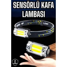 Flamex Kafa Lambası El Fenerli Kamp Lambası USB Şarjlı Esnek Lamba