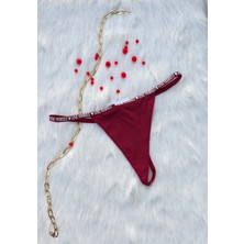 Dominant Sens Smyrna Love Yourself Baskı Detaylı String/tanga Külot