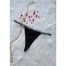 Dominant Sens Smyrna Love Yourself Baskı Detaylı String/tanga Külot