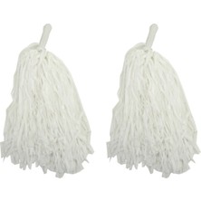 Ayder Timya 1 Çift ( 2 Adet ) Beyaz Renk 23 Nisan Gösteri Ponponu (Timya/Go1395)  204364