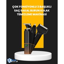 Flamex Usb-C Şarjlı 3 In 1 Erkek Bakım Cihazı – Sessiz Motorlu Saç ve Sakal Kesme Makinesi