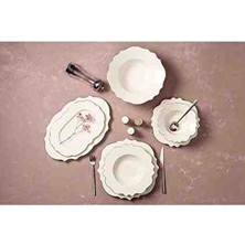 Porland Vintage Platin Yemek Takımı