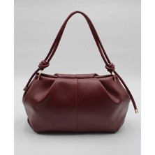 Özbu Düğüm Detaylı Suni Deri El ve Omuz Çanta