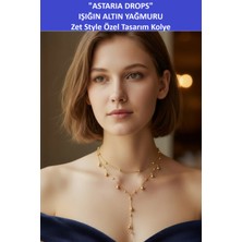Zetconcept Zet Style – ✨ Astria Drops – Işığın Altın Yağmuru - Özel Tasarım Kolye