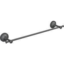 Conta Astra Serisi Mat Siyah Havluluk – Duvara Monte, Paslanmaz, Modern Tasarım