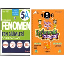 Lodos Yayınları Fenomen Okul 5. Sınıf Fen Bilimleri A ve Lodos Eğlenceli Paragraf Soru Bankası Seti 2 Kitap