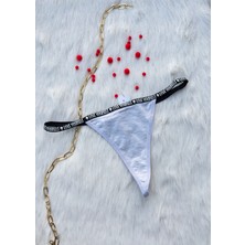 Dominant Sens Smyrna Love Yourself Baskı Detaylı String/Tanga Külot