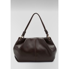 Özbu Düğüm Detaylı Suni Deri El ve Omuz Çanta