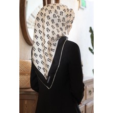 Vissona Tivil Ipek Eşarp 60795 - 0003 - 0001 Beyaz Karışık Desen