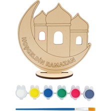 Kidose Hoş Geldin Ramazan Dekoru | Hilal Ay ve Cami Figürlü Ramazan Süsü