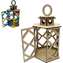 Kidose Çocuklar Için Ramazan Temalı Demonte Kandil Tasarım Kiti | Boya ve Birleştir | Etkinlik Seti