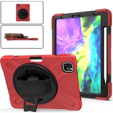 Eldenör iPad PRO11 (2021-2020-2018) Kılıf Shockproof 3 Katmanlı Standlı Zırh Kılıf Kalem YERLI-(5775)