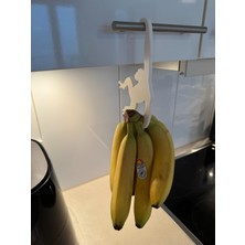 Ceresshop Maymun Şeklinde Muz Askısı - Şık ve Eğlenceli Mutfak Dekorasyonu