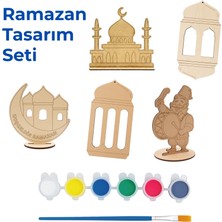 Kidose Ramazan Temalı Çocuk Etkinlik Seti | Cami, Davulcu ve Kandil Figürlü Tasarım Kiti