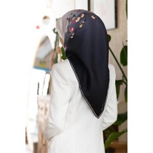 Vissona Tivil Ipek Eşarp 60849 - 1 - 0001 Siyah Desen