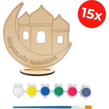 Kidose Ramazan Karşılama Dekoru Hoş Geldin Ramazan | Hilal ve Cami Figürlü