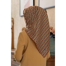 Vissona Tivil Ipek Eşarp 60779 - 12 - 0014 Turuncu Soyut Desen