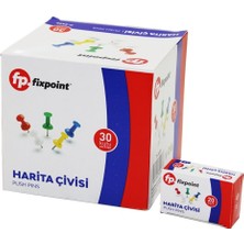 Ayder Timya 600 ADET HARİTA ÇİVİSİ RENKLİ = 20PCS X 30 (Timya/Go1395)  204544