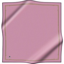 Vissona Kadın Twill Ipek Eşarp Pembe Gold