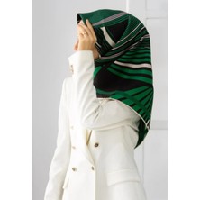 Vissona Tivil Ipek Eşarp 51837 - 0036 - 0003 Siyah Karışık Desen