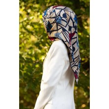 Vissona Tivil Ipek Eşarp 51810 - 9 - 0228 - 0017 Krem Karışık Desen