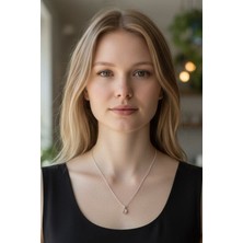 Zetconcept Zet Style Amber Ruh – Zamana Direnen Işık - Gümüş Zirkon Taşlı Kolye