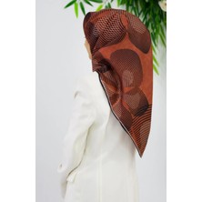 Vissona Tivil Ipek Eşarp 51931 - 10 - 0278 - 0001 Turuncu Karışık Desen