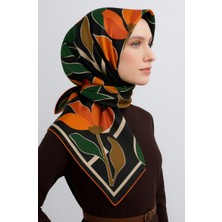 Vissona Tivil Ipek Eşarp 60061 - 3 - 0014 - 0026 Siyah Karışık Desen