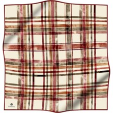 Vissona Tivil Ipek Eşarp 51761 - 4 - 0018 - 0037 Krem Karışık Desen