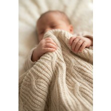 Trikomer Triko Örme Mevsimlik Ultra Yumuşak Dokulu Kutulu Bebek Battaniyesi