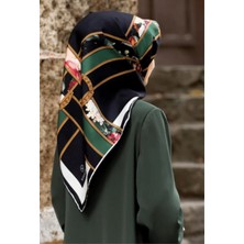 Vissona Tivil Ipek Eşarp 10638 - 9 - 0036 - 0001 Yeşil Karışık Desen