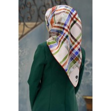 Vissona Tivil Ipek Eşarp 51761 - 3 - 0014 - 0037 Krem Karışık Desen