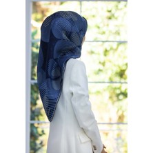 Vissona Twill Ipek Eşarp Lacivert/indigo