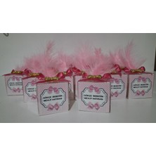 Buğlem Hediyelik 20 Adet Düğün Nişan Söz Süslemeli ve Etiketli Buble Mum