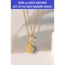 Zetconcept Zet Style “gün & Gece Mührü" – Kozmik Ikili Kolye - Muhteşem Bir Hediye