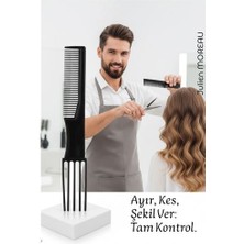 Bayan Kuaförü Saç Kesim Tarağı - Profesyonel Kuaför Saç Kesim Tarağı | Krepe Ayırma ve Şekillendirm