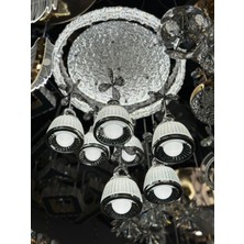 Yeni Model 7 Sarkıt Lüx LED Avize  Krom Renk 3 Işık Seçeneği