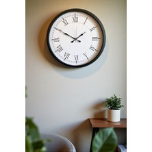 Buffer Zentime 52 cm Siyah Modern Duvar Saati