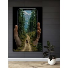 Teona Ahşap Gızemlı Orman Yolu Yağlı Boya Görünümlü Ahşap Dekoratif Ev,antre,salon,ofis,mutfak,yatak Odası Tablo