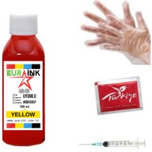 Eurink Epson Ecotank L3111 Yazıcı Uyumlu Mürekkep Yellow 100 ml (103)
