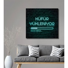 Teona Ahşap Neon Işıklı Küfür Yükleniyor Ahşap Dekoratif Ev,antre,salon,ofis,mutfak,yatak Odası Tablo