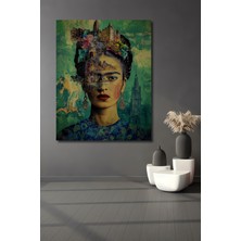 Teona Ahşap Frida Kahlo Mimari Rüyası Yağlı Boya Görünümlü Ahşap Dekoratif Ev,antre,salon,ofis,mutfak Tablo